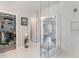 Large bathroom features glass shower, walk-in closet and access to the main bedroom at 567 Hickman St., Surfside Beach, SC 29575