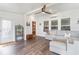 Cozy sun room with a comfortable sofa and views of the backyard at 567 Hickman St., Surfside Beach, SC 29575