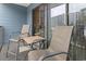 Cozy balcony with seating, and views of the neighboring buildings at 5905 South Kings Hwy. # 131B, Myrtle Beach, SC 29575