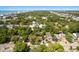 Aerial view of neighborhood with mature trees and community features at 607 A 28Th Ave. S, North Myrtle Beach, SC 29582