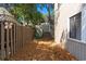 Fenced backyard with mature trees at 607 A 28Th Ave. S, North Myrtle Beach, SC 29582