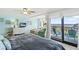 This main bedroom leads to a balcony overlooking the ocean at 645 Retreat Beach Circle # A-2-C, Pawleys Island, SC 29585