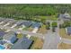 Aerial view showcasing the property's location in a lush, green neighborhood at 804 Twickenham Loop, Longs, SC 29568