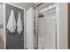 Shower features a glass door and a window to allow for light at 804 Twickenham Loop, Longs, SC 29568