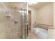 Bathroom featuring tiled shower and tub with neutral decor at 8121 Amalfi Pl. # 4-801, Myrtle Beach, SC 29572
