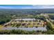 Aerial view of homes backing to pond and lush green surroundings on a sunny day at 101 Alpharetta Ct., Conway, SC 29526