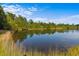 Scenic view of a tranquil pond reflecting the sky and surrounding trees, creating a peaceful natural setting at 101 Alpharetta Ct., Conway, SC 29526