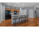 Spacious kitchen featuring hardwood floors, kitchen island, and stainless steel appliances at 101 Fulbourn Pl., Myrtle Beach, SC 29579