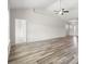 Bright living room with vaulted ceiling, ceiling fan, and hardwood flooring at 109 Old Chimney Ln, Conway, SC 29526