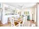 Dining room adjacent to the kitchen features a ceiling fan and bright light at 124 Spartina Ct. # 30, Pawleys Island, SC 29585