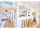 View of kitchen and dining area, with bar stool seating at counter at 124 Spartina Ct. # 30, Pawleys Island, SC 29585