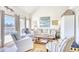 Well-lit living room with contemporary decor, comfortable seating, and scenic views from the window at 124 Spartina Ct. # 30, Pawleys Island, SC 29585