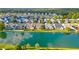 Aerial view of homes in a community with a pond at 1439 Brighton Ave., Myrtle Beach, SC 29588