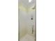 Shower stall features a clear glass door, chrome hardware and built in shower caddy at 1439 Brighton Ave., Myrtle Beach, SC 29588