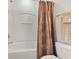 Clean bathroom showcasing a tub, shower and modern curtain at 157 Olde Towne Way # 4, Myrtle Beach, SC 29588