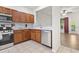 Kitchen featuring stainless steel appliances, ample cabinet space, and an open layout at 157 Olde Towne Way # 4, Myrtle Beach, SC 29588
