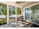 Screened porch overlooking the backyard at 189 Sea Turtle Dr., Myrtle Beach, SC 29588