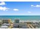 Gorgeous ocean view from above with buildings situated perfectly on the coast line at 200 53Rd Ave. N # 409, North Myrtle Beach, SC 29582