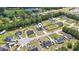 Aerial view of the neighborhood with a pin highlighting the home's location and surrounding community at 210 Fox Hunt Pl., Aynor, SC 29511