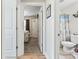 Hallway with views of a bedroom and bathroom at 210 Fox Hunt Pl., Aynor, SC 29511
