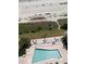 Beautiful aerial view of the beach and pool area at 2207 S Ocean Blvd. # 1407, Myrtle Beach, SC 29577