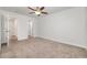 Spacious bedroom features carpet, neutral tones, and easy access to closet and bathroom, a comfortable retreat at 2409 Thoroughfare Dr. # 2409, North Myrtle Beach, SC 29582