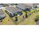 Aerial view of a fenced backyard with a patio and a screened-in porch at 2825 Mcdougall Dr., Conway, SC 29526