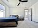 Cozy bedroom features a ceiling fan and a large window at 2858 Ellesmere Circle, Myrtle Beach, SC 29579