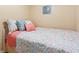 Close up of cozy bedroom with stylish bedding and pillows at 301 N Waccamaw Dr. # 110, Murrells Inlet, SC 29576