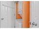 A stacked washer and dryer set in a laundry closet at 301 N Waccamaw Dr. # 110, Murrells Inlet, SC 29576