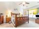 Comfortable bedroom featuring a wooden bed frame, and carpet flooring at 3672 White Wing Circle, Myrtle Beach, SC 29579