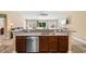 Open-concept kitchen featuring granite countertops and stainless steel appliances at 3926 Long Avenue Ext., Conway, SC 29527