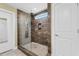 Modern shower with glass surround and rainfall shower head at 3926 Long Avenue Ext., Conway, SC 29527