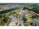 An aerial view of townhomes lining a waterway and golf course in a coastal community at 4046 Fairway Lakes Dr. # 4046, Myrtle Beach, SC 29579