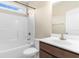 Bathroom with a vanity, toilet, and tub/shower combo at 4067 Ridgewood Dr., Conway, SC 29526