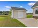 Exterior view of shed with access to backyard pond and residential buildings at 4067 Ridgewood Dr., Conway, SC 29526