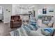 Bright open space with a kitchen, dining area, and comfortable seating with vaulted ceilings at 4341 Grande Harbour Blvd., Little River, SC 29566