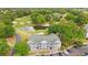 Scenic aerial view of a condo overlooking a lush golf course, pond, and beautifully landscaped surroundings at 4429 Turtle Ln. # 3A, Little River, SC 29566