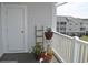 Cozy balcony features potted plants and views of the complex at 500 Wickham Dr. # 1070, Myrtle Beach, SC 29579