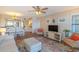 Comfortable living area with stylish decor, hardwood floors, and an open concept layout at 501 Maison Dr. # F8, Myrtle Beach, SC 29572