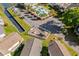 Neighborhood aerial view featuring a pool, playground, parking, and canal at 527 Bay Drive Ext., Garden City Beach, SC 29576