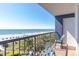 Relaxing ocean view from a private balcony with seating at 5308 N Ocean Blvd. # 504, Myrtle Beach, SC 29577