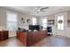 Bright and spacious office featuring hardwood floors, wainscoting, and plenty of natural light at 5809 Oakbury Ct., Myrtle Beach, SC 29579