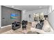 Well-appointed living room featuring stylish furniture, a decorative wall, and an open layout at 6076 Campanella St., Myrtle Beach, SC 29577