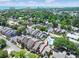 Aerial view of townhomes with a community pool and ocean views in the distance at 613 13Th Ave. S # 147, Surfside Beach, SC 29575