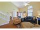 Comfortable living room with vaulted ceiling and abundant natural light at 613 13Th Ave. S # 147, Surfside Beach, SC 29575
