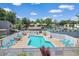 Community pool with lounge chairs provides a perfect spot for relaxation at 613 13Th Ave. S # 147, Surfside Beach, SC 29575