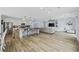 Spacious kitchen with a large island and breakfast bar, open to the living room at 649 W Perry Rd., Myrtle Beach, SC 29579