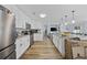 Open kitchen showcasing stainless steel appliances and ample counter space at 649 W Perry Rd., Myrtle Beach, SC 29579