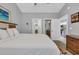 A bright bedroom showcasing easy access to the bathroom and kitchen at 683 Riverwalk Dr. # 302, Myrtle Beach, SC 29579